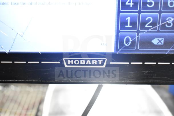 2017 Hobart HTi-7LH26 scale, visible screen damage, no power cord, model label shown, tested and working.
