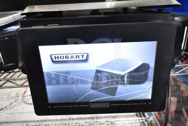 2016 Hobart HTi-7LH commercial food portioning scale, screen damage visible, tested and working, 120/208-240V, 1 phase.