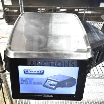 2017 Hobart HTi-7LH26 commercial countertop food portioning scale, stainless steel, tested and working, digital display.