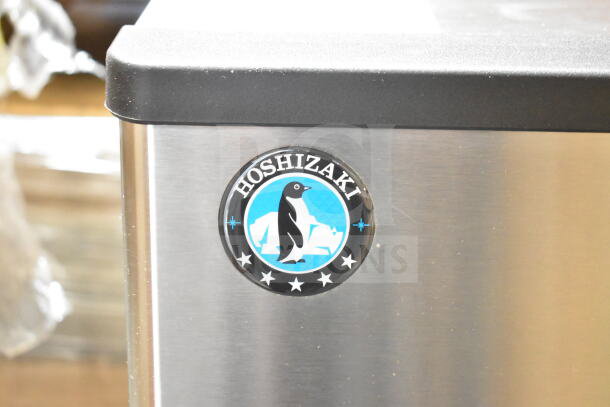 BRAND NEW 2024 Hoshizaki KM-231BAJ ice machine, 213 lb production, 80 lb storage, slight scratch and dent, 115V, 1 phase.