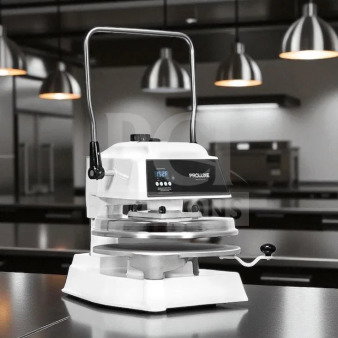 Proluxe DP1100 18" commercial dough press, high-quality condition, 115V, fully tested, operational, with control panel display.