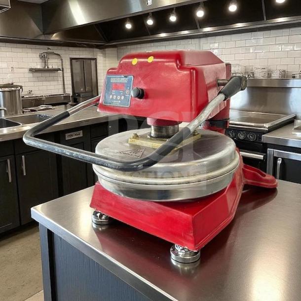 Proluxe DP1100 Dough Press, 18", red, commercial grade, fully tested, operational, excellent condition, 115V.