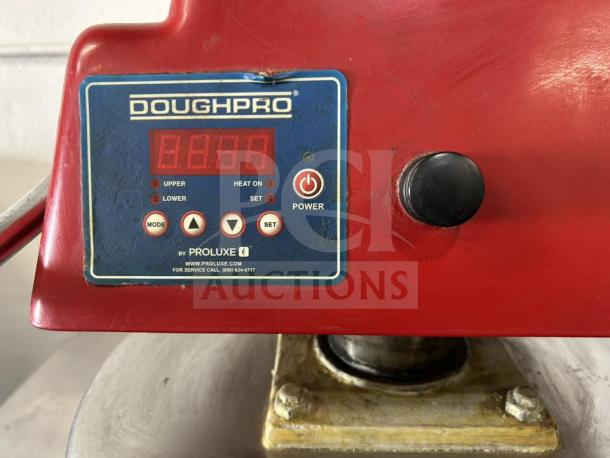 High-quality Proluxe Dough Pro DP1100, 18" commercial dough press, 115V. Fully tested, operational. Digital controls visible.