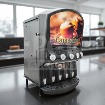 Grindmaster P106W commercial coffee brewer, first-class condition, fully operational, features cappuccino display and selection buttons.