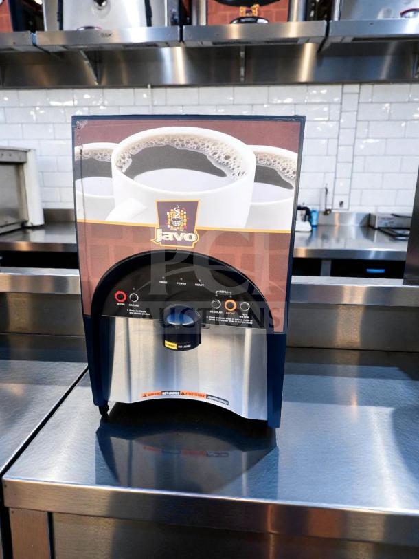 Javo Coffee Dispenser, commercial hot beverage machine, model 120V, fully tested, operational, optimal condition.