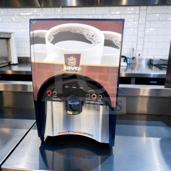Javo Coffee Dispenser, commercial hot beverage machine, model 120V, fully tested, operational, optimal condition.