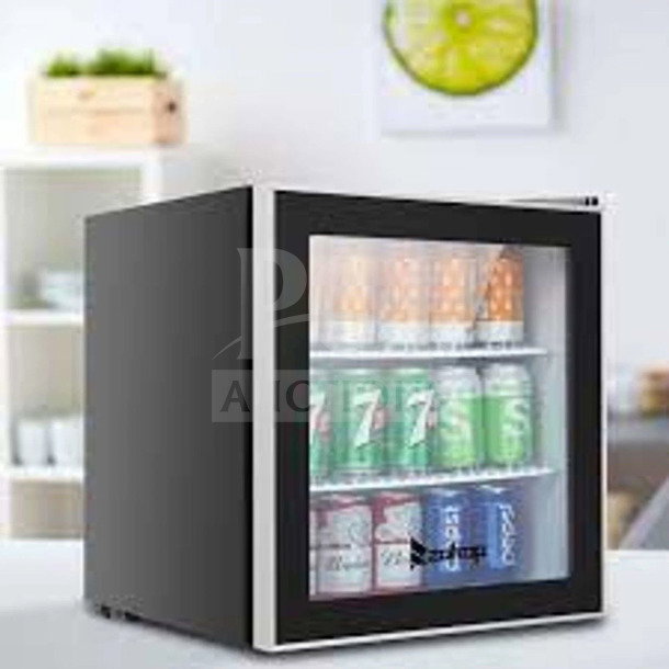 Pristine Zokop BD-40-E Compact Chest Freezer, 1.1 Cu. Ft., 115V, in original box, never used, showcasing interior cans.