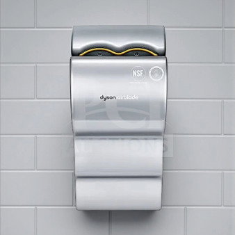 Dyson Airblade 13043-01 commercial hand dryer, silver, flawless condition, NSF certified, fully tested, operational.