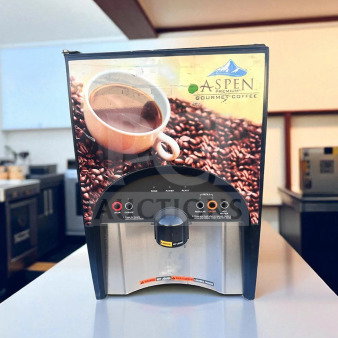 Bunn Aspen Premium Coffee Dispenser LCA-2 LP, excellent condition, 120V, fully tested. Front panel with function controls.