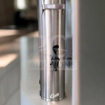 Curtis TLXA2201G iced tea dispenser in stainless steel, excellent condition, tested and working, visible Curtis logo.