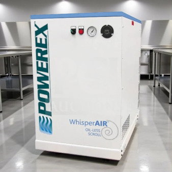 Powerex SF030834BP oilless rotary scroll compressor, 230V 3-Phase, superior condition, fully tested and operational.