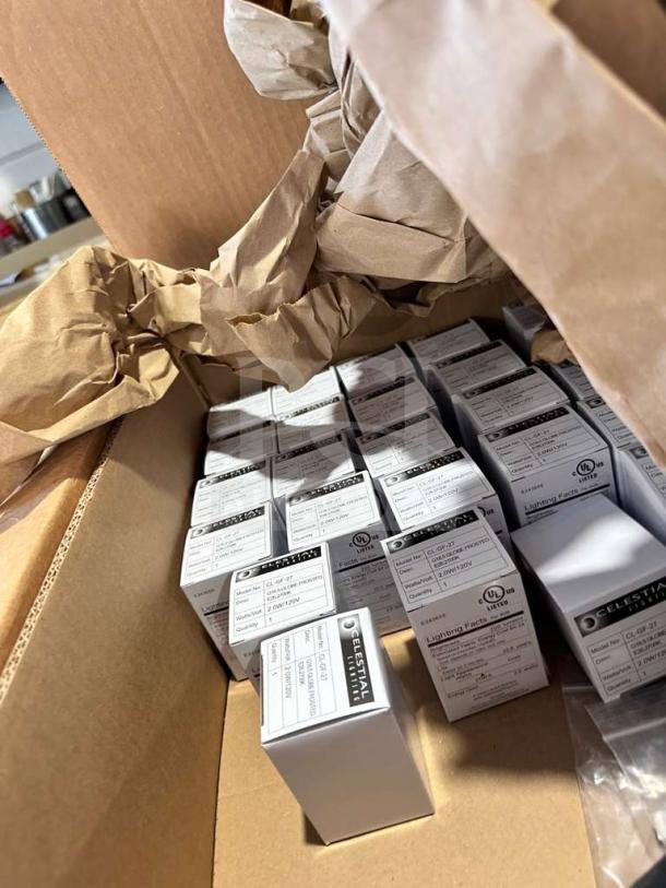 Brand new Celestial Lighting HYDRA STL string light set in original box, UL listed. Unused commercial-grade LED system.