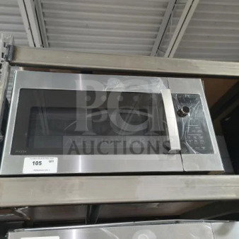 BRAND NEW GE Profile 1.7 cu ft convection over-the-range microwave, model JVM3160DFBB, scratch and dent condition.