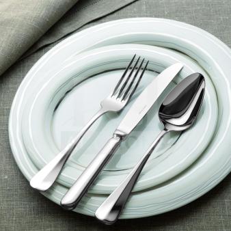 Paderno/Arthur Krupp Idea Inox dessert fork and monobloc table knife set, model 62620-26/62620-11, brand new.