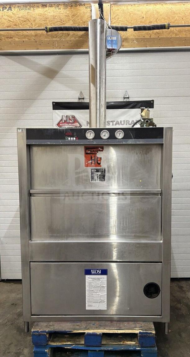 Flawless Douglas DSI Model SD20-3-480/3 stainless steel pot and pan washer, 480V/3 phase, fully tested, operational.