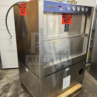 Douglas DSI SD-20-ELEL stainless steel pot and pan washer, top-tier condition, 480V/3 phase, fully tested, operational.