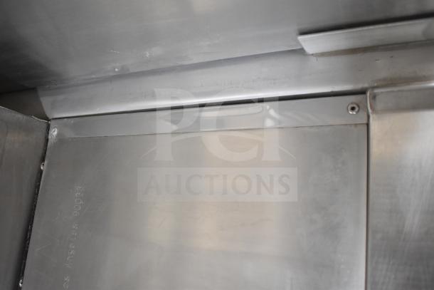 Stainless steel interior of a 2021 Texino food trailer, showing clean seams and secure fittings for durability and quality.