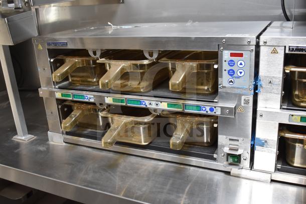 NEW 2021 Texino food trailer interior featuring Winston CVap holding unit with control panel, stainless steel finish.