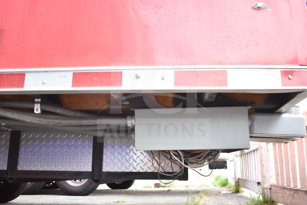 2021 Rock Solid Cargo 28ft food trailer undercarriage view, showing wiring and metal components. VIN: 7H2BE283XND041759.