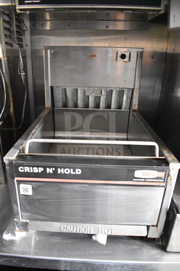 Carter-Hoffmann Crisp N' Hold unit in a 2021 Rock Solid Cargo trailer. Features electric fryer and refrigeration.