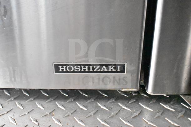 Close-up of Hoshizaki refrigeration unit inside a 2021 Rock Solid Cargo 28ft food trailer. Features full refrigeration package.