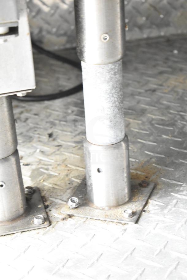 NBRHD Kitchens Ghost Kitchen trailer flooring with stainless steel mounts, showcasing durability and industrial use.