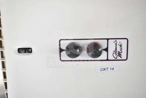 Dual control knobs labeled Coleman-Mach, with a nearby label marked "CKT 14."
