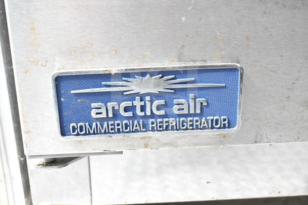 Arctic Air Commercial Refrigerator label on NBRHD Kitchens food trailer.