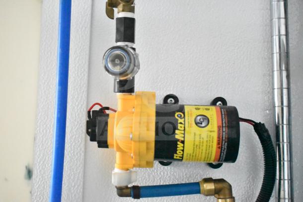 Flow-Max pump in the 2020 Southern Dimensions Group mobile commissary trailer. Key component for plumbing system.