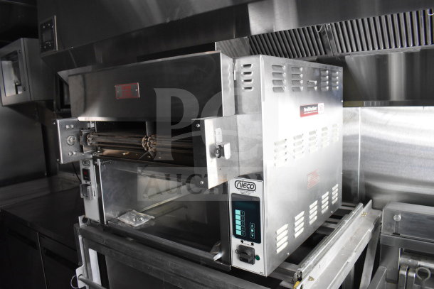 New 2021 Rock Solid Cargo 28ft food trailer with CaptiveAire hood, Nieco charbroiler, refrigeration package.