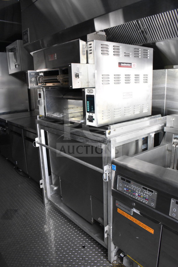 2021 Rock Solid Cargo 28ft food trailer with CaptiveAire hood, Nieco charbroiler, refrigeration package, VIN: 7H2BE2837ND041749.