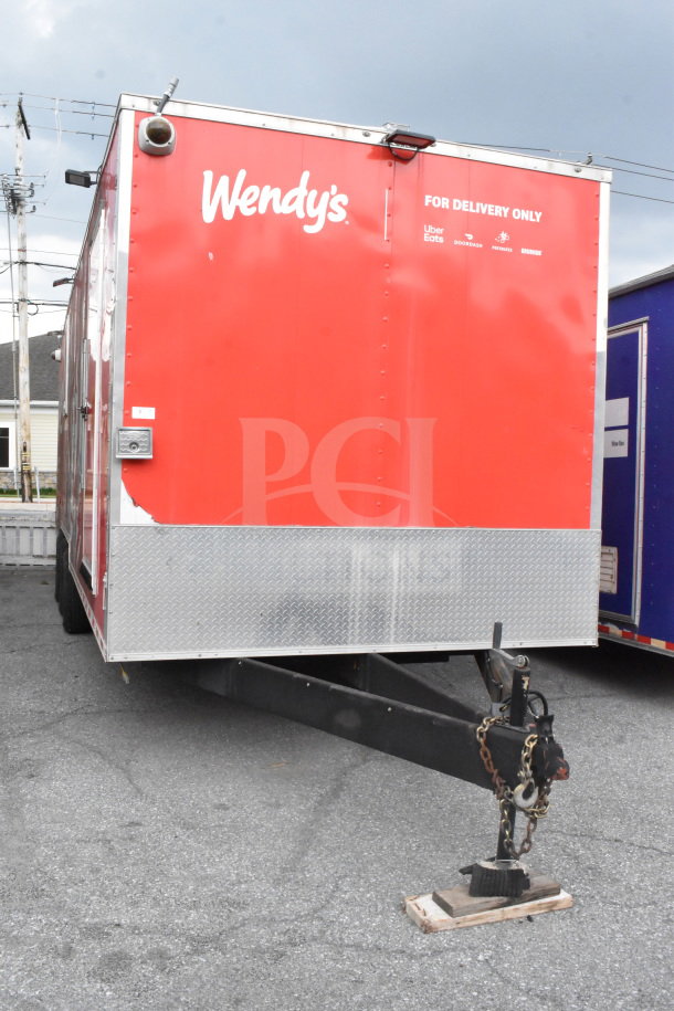 2021 Rock Solid Cargo 28ft food trailer; triple-axle, featuring Henny Penny fryer, Taylor griddle, refrigeration, CaptiveAire hood.