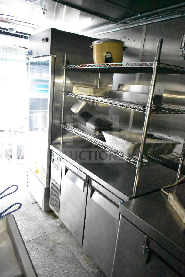 NBRHD Kitchens Ghost Kitchen Trailer with Pitco Dual Gas Fryers, CaptiveAire Hood, Arctic Air Refrigeration, Daikin Mini-Split.