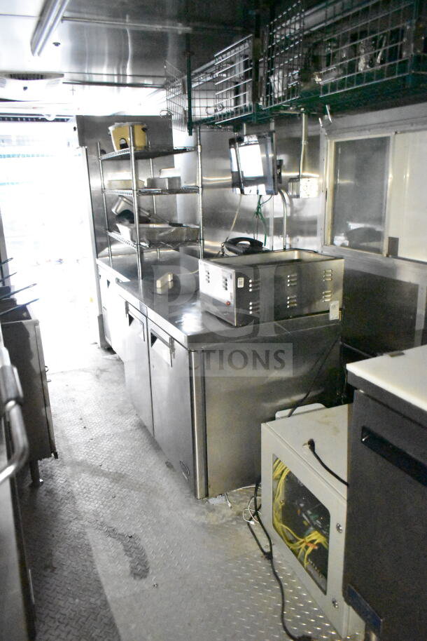 NBRHD Kitchens Ghost Kitchen Food Trailer with Pitco gas fryers, CaptiveAire hood, Arctic Air refrigeration, Daikin mini-split.