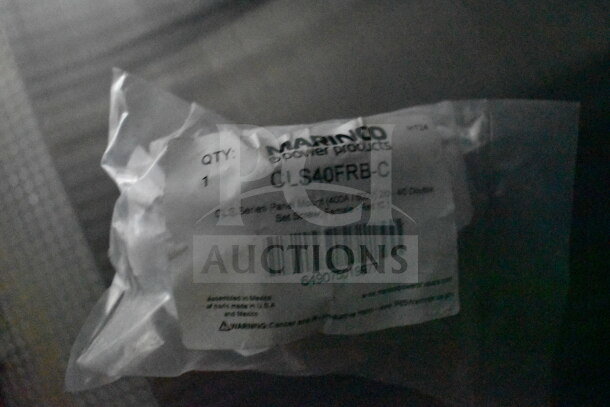The image appears to show a product labeled as Marinco Power Products, model CLS40FRB-C.