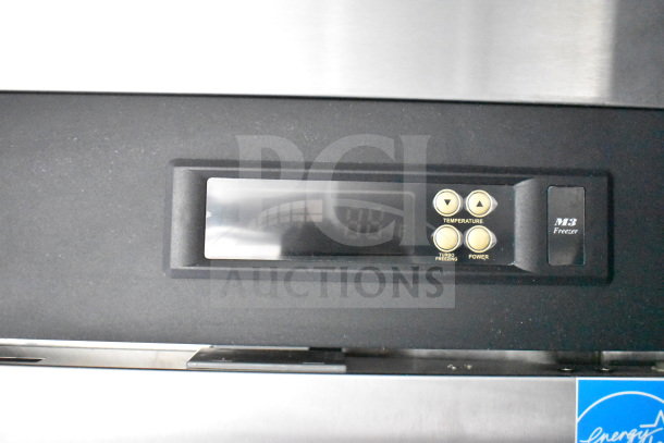 Digital control panel of a 2021 Cruising Kitchens food trailer; shows temperature settings, M3 Freezer label, and control buttons.
