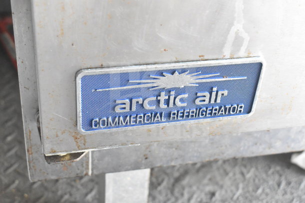 Arctic Air Commercial Refrigerator label on a 2020 Diamond Cargo 8.5'x24' food trailer, VIN 53NBE2422L1083693.