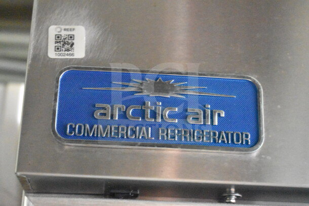 Arctic Air Commercial Refrigerator label on 2020 Diamond Cargo 8.5'x24' Food Trailer, VIN: 53NBE2422L1083693.
