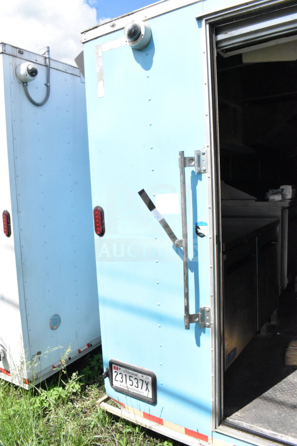 2020 Diamond Cargo 8.5'x24' food trailer with grease hood, suppression system, double fryer, range, and refrigeration.