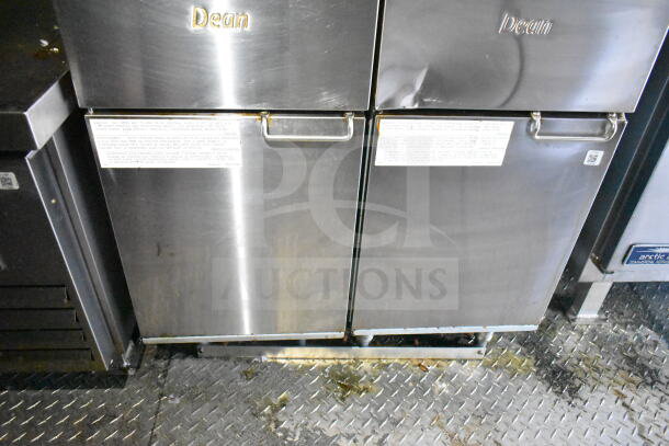 2021 Diamond Cargo food trailer interior with Dean refrigeration units, grease hood, and suppression system evident.