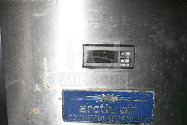 Arctic Air commercial refrigerator in 2021 Diamond Cargo food trailer with digital control panel and Dixell branding.
