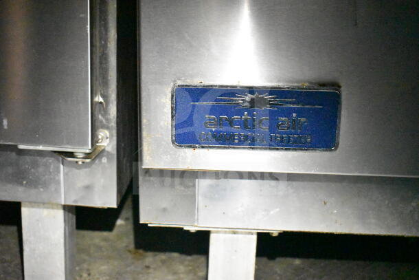 2021 Diamond Cargo food trailer, Arctic Air commercial freezer label visible, stainless steel finish, VIN: 53NBE242XM1089713.