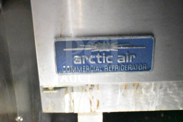 Arctic Air commercial refrigerator label in 2021 Diamond Cargo food trailer.