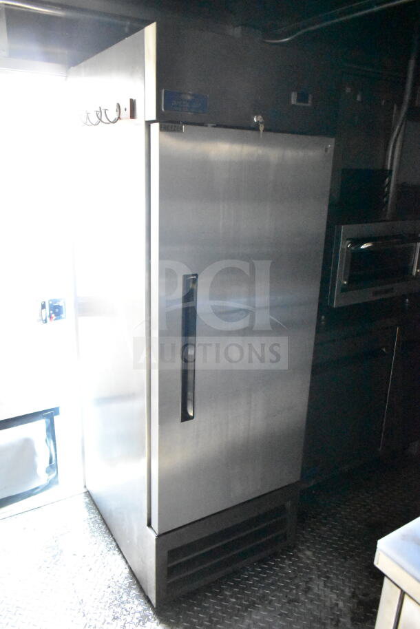 2021 Diamond Cargo 8.5'x24' food trailer featuring grease hood, suppression system, Arctic Air refrigerator, and Frymaster gas fryer.