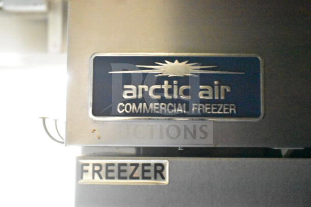 Arctic Air commercial freezer label, part of the 2021 Diamond Cargo 8.5'x24' food trailer's refrigeration system.