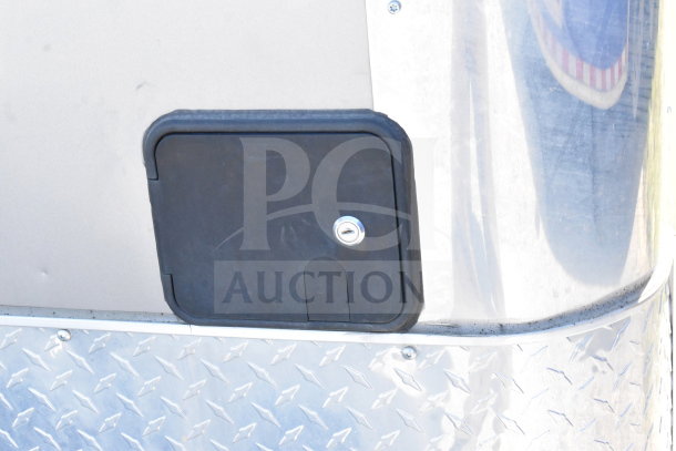 2021 Diamond Cargo 8.5'x24' trailer with locking panel, diamond plate trim. VIN: 53NBE2424M1089867.