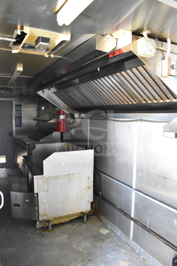 2019 Diamond Cargo 8.5'x24' food trailer with grease hood, suppression system, refrigeration, and fryer. VIN: 53NBE2426L1076066.