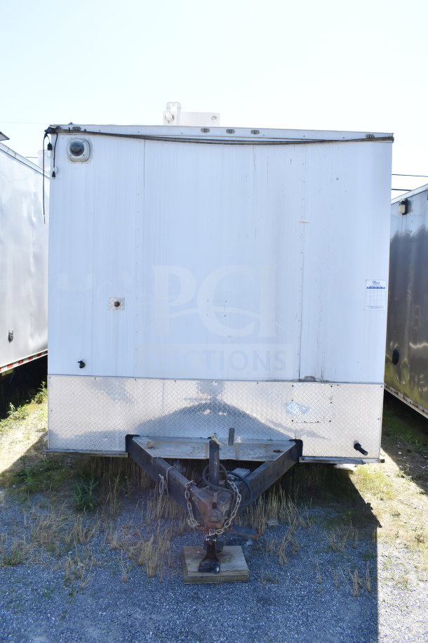 2019 Diamond Cargo 8.5'x24' food trailer with grease hood, suppression system, refrigeration, and fryer. VIN: 53NBE2426L1076066.