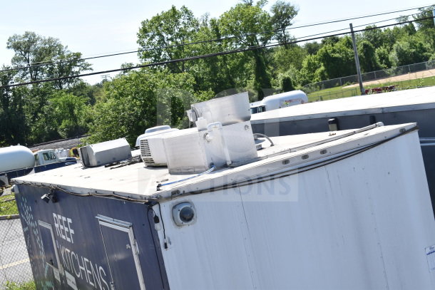 2019 Diamond Cargo 8.5'x24' food trailer with grease hood, suppression system, refrigeration, and fryer. VIN: 53NBE2426L1076066.