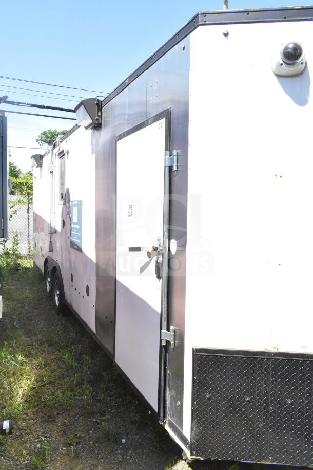2020 LGS TX 8.5'x24' food trailer with CaptiveAire grease hood, suppression system, refrigeration, and griddle.
